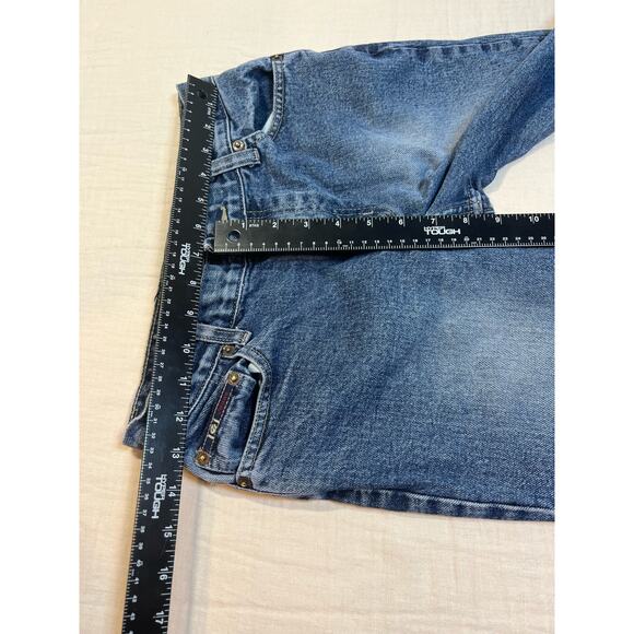 Vintage Lei Y2K Flare Med Wash Med Rise Jeans Womans Size 5 - Picture 4 of 8